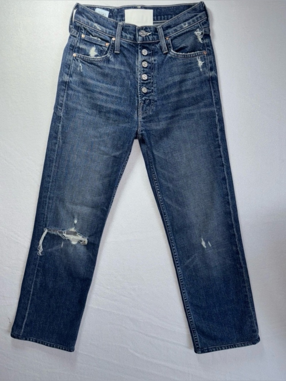 Mother Superior The Pixie Tomcat Ankle Born to Bite ButtonFly Jeans Women’s 24
